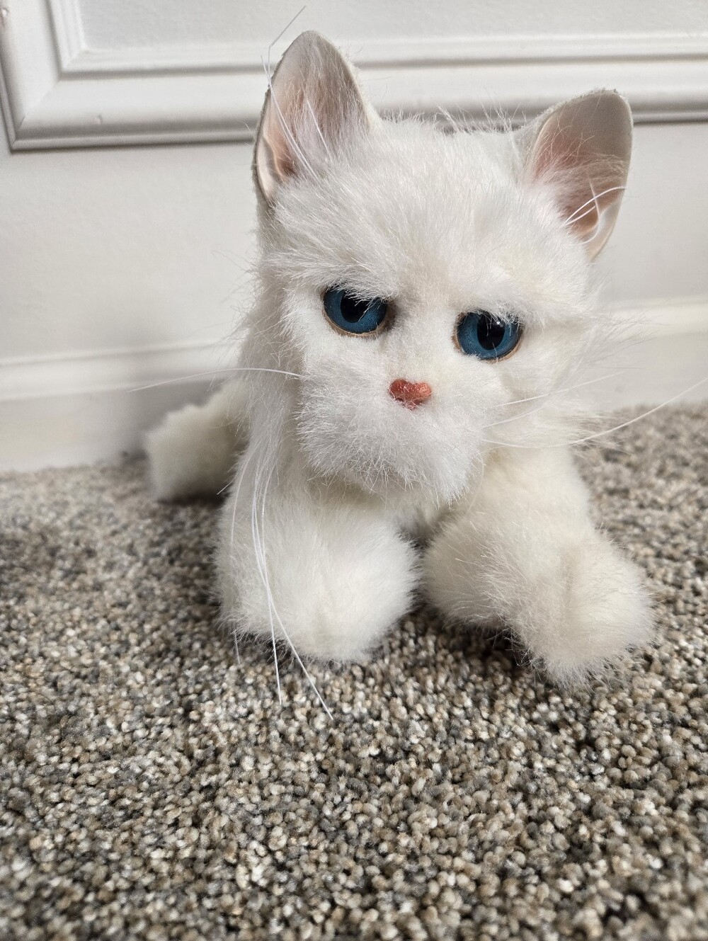 Tiger Electronics Furreal Friends LULU White Kitty Cat Toy Rare WORKS 10" 2002